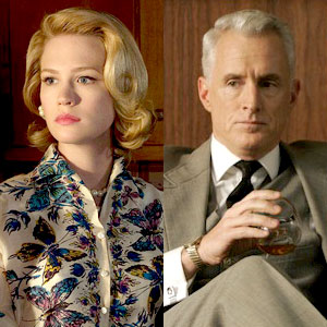 January Jones, John Slattery, Mad Men January Jones, John Slattery, Mad Men